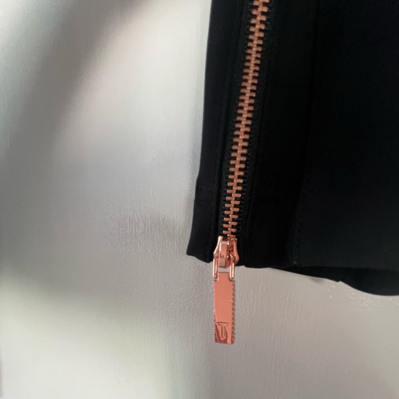 Ted Baker Black Pull On Jegging Legging Pant Ankle Zip Elastic Waist Sz0 (Small) - Picture 9 of 11